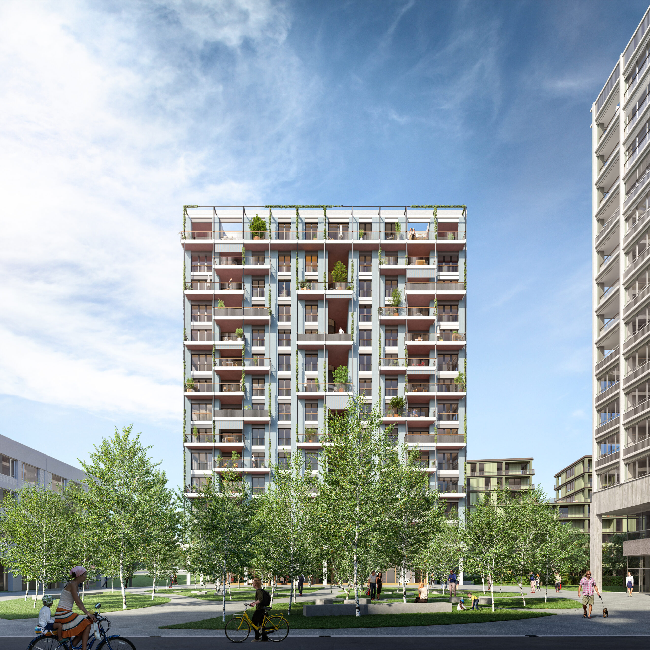 Papieri Cham, Hochhaus Baubereich I, Cham ZG